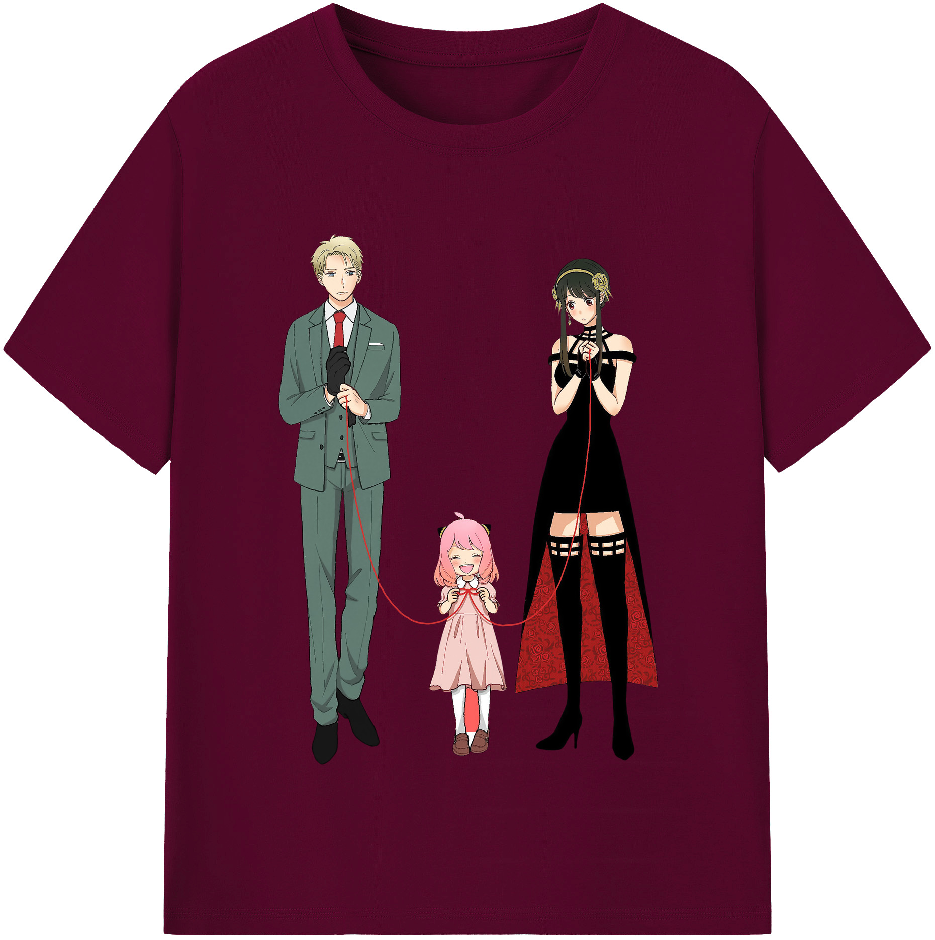 （画像用） SPY×FAMILY间谍家家酒 レディースカジュアルプリントTシャツ（綿100％）